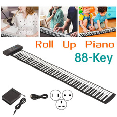 portablepiano, Rechargeable, led, rolluppiano