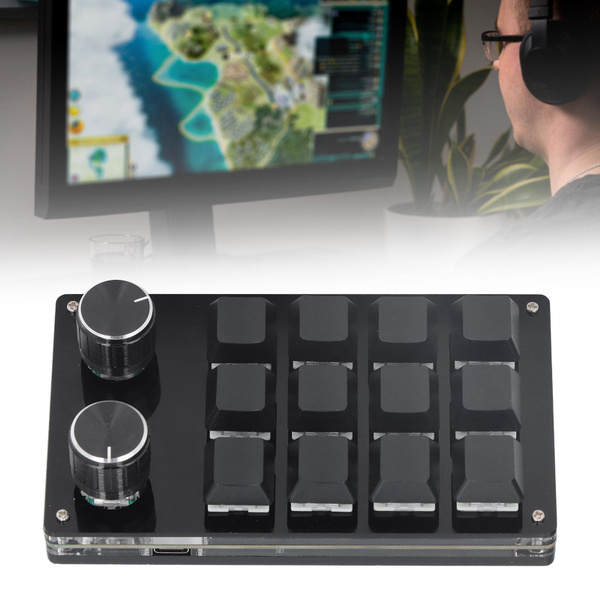 Gaming Keypad, DIY Programmable Macro Pad Mechanical Gaming Keypad 12 ...