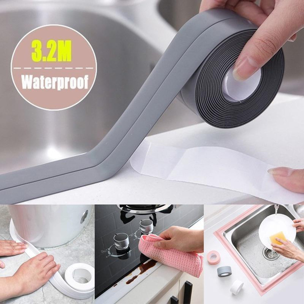 3.2M Waterproof Wall Sticker Self Adhesive PVC Sealant Tapes Sink Stove