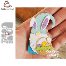 stencil, Scrapbooking, easteregggnome, catlovecraft
