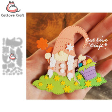 stencil, Scrapbooking, easteregggnome, catlovecraft