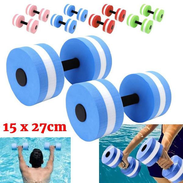 DIY EVA Water Foam Floating Dumbbell Swimming Pool Water Weight ...