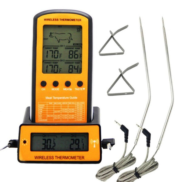 Wireless Digital Meat Thermometer for Grilling Smoker BBQ Oven