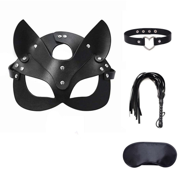 Bdsm Sex Women Fox Bondage Mask Catwoman Half Mask Party Cosplay Sexy