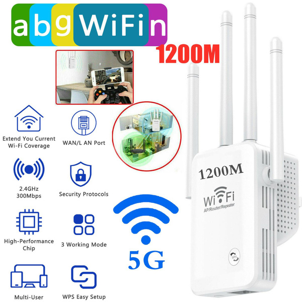 Long Range Extender Wireless WiFi Repeater Wi Fi Booster 2.4G/5Ghz Wi-Fi  Amplifier 1200 M Wifi Router Access Point