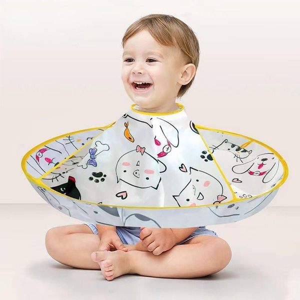 Kids Hair Cut Cloak Hair Cutting Cape Barber Cape Foldable Hair Catch