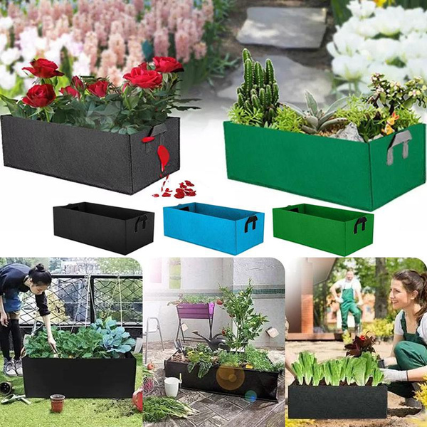 1/2PCS Planting Square Fabric Grow Bags with Handles Gardening