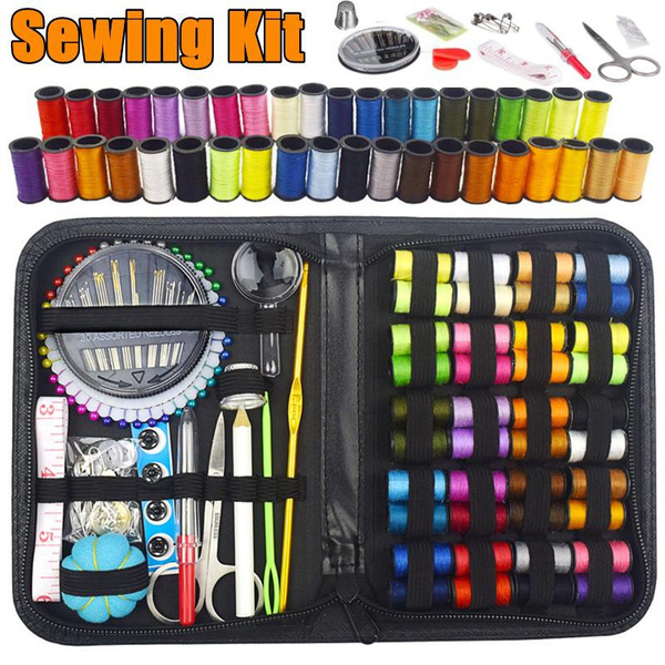 Sewing Kit For Traveler, Adults, Beginner, Emergency, Diy Sewing Supplies  Organizer Filled With Scissors, Thimble, Thread, Sewing Needles, Tape  Measur