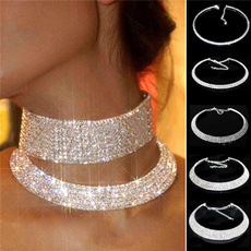 Jewelry, Choker, Rhinestone, Women's Fashion