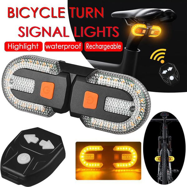 Smart Bike Tail Lamps Wireless Remote Control Bicycle Turn Signal 