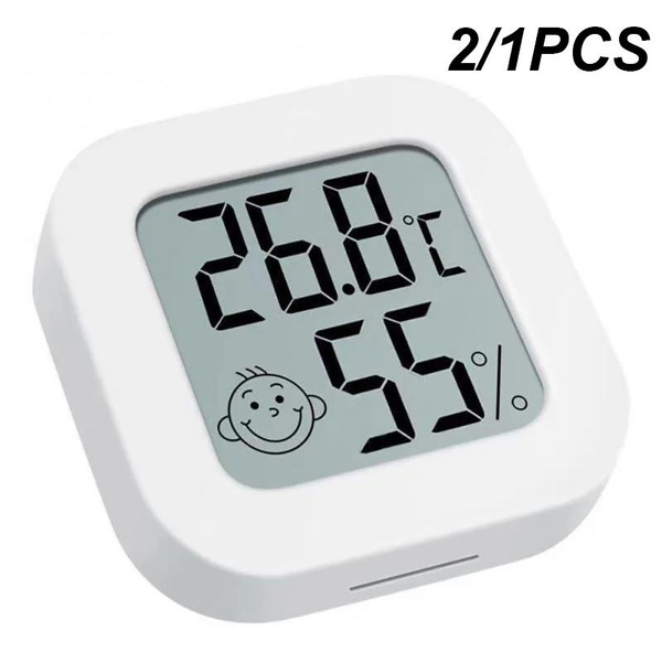 2/1PCS Mini Hygrothermograph, Indoor Digital Hygrometer Thermometer ...