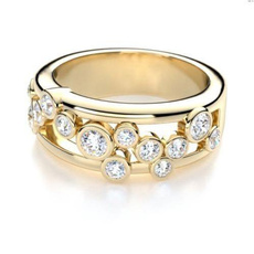 crystal ring, wedding ring, gold, Engagement Ring