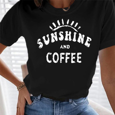 cute, Coffee, Shorts, Cotton Shirt