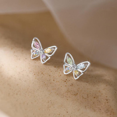 Sterling, butterfly, butterflystudearring, butterfly earrings