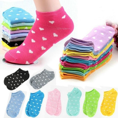 Heart, Cotton Socks, candy color, Summer