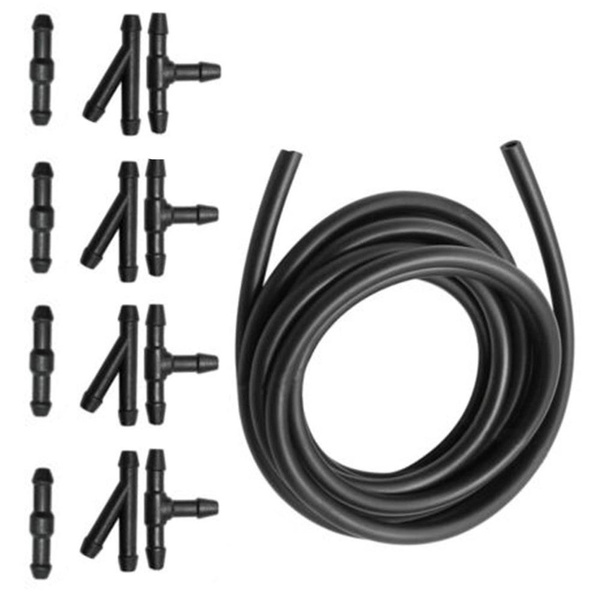 Car Windshield Washer Hose Connector Kit TPiece Tube Pipe Splitter