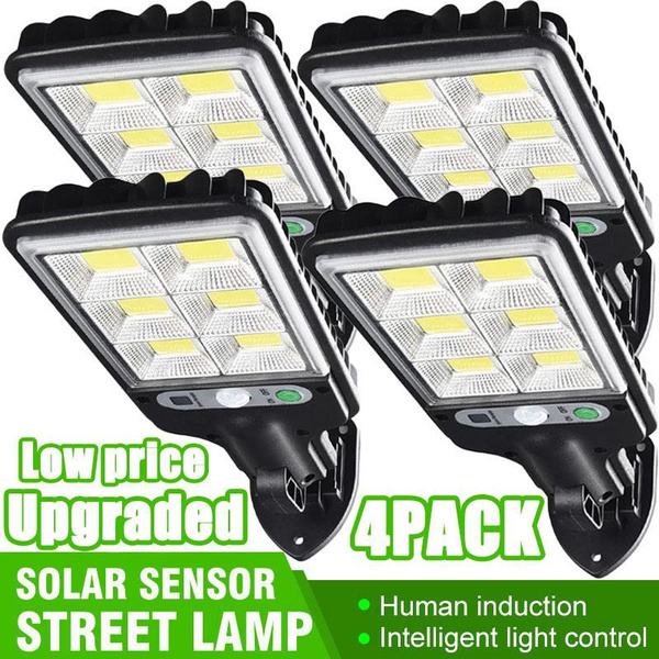 Solar Powered Street Wall Light PIR Motion Sensor Dimmable Lights