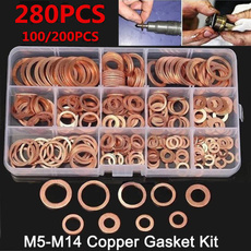 copperwasherassortment, coppergasket, coppergasketkit, flatwasher