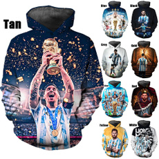 Casual Hoodie, womens hoodie, Sleeve, Messi