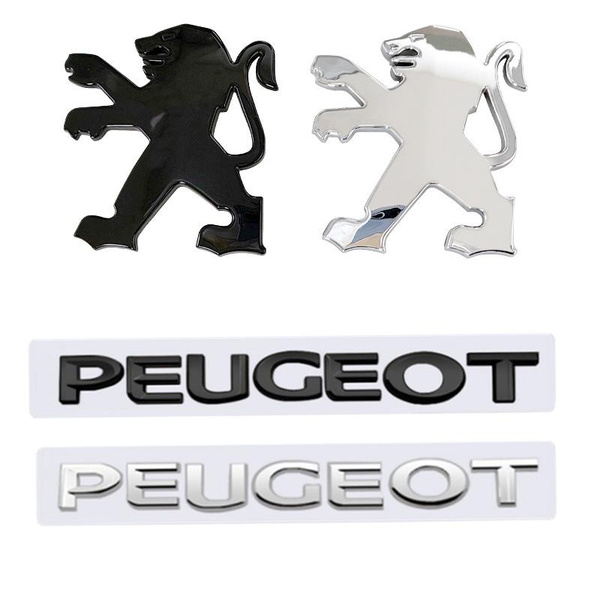 Peugeot Lion Logo Car Door Fender Rear Trunk Badge Emblem Sticker