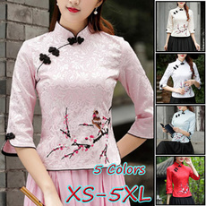 blouse, Plus Size, Sleeve, Chinese