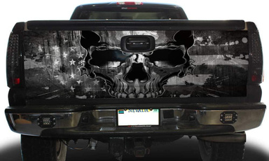 Car Sticker, skullart, skull, truckgraphic