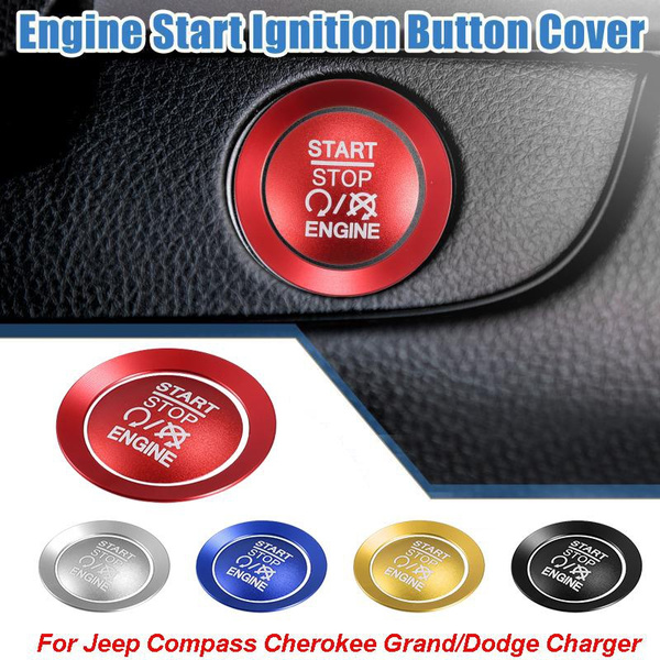 Engine Start Stop Ignition Button Overlay Cover Decal Interior Trim