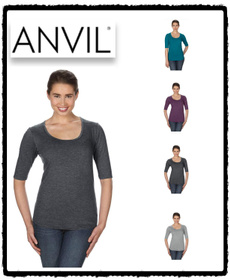 Ladies, T Shirts, anvil