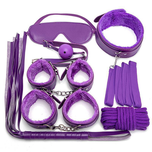 7Pcs Fetish Sexy Bondage Love Cuffs System Set