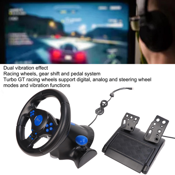 Gaming Steering Wheel 180 Degree Rotation Multifunctional 3 In 1 Game ...