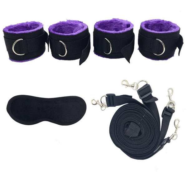 Sex Handcuffs Set SM Toys Restraints Kit Sexy Straps For Couples Bed ...