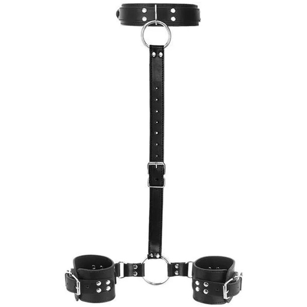 Neck To Wrist Restraints Kit Sexy Slave Frisky Beginner Behind Back Handcuffs Collar