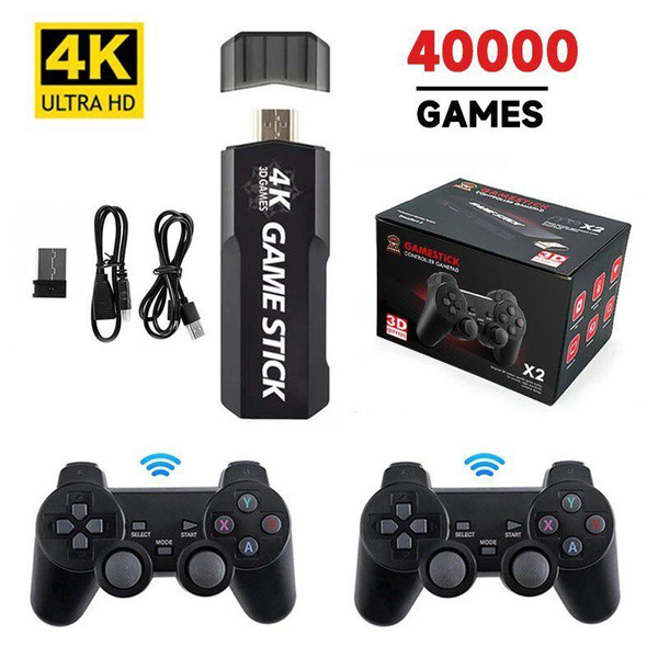 GD10 Game Stick Built-in 40000 Games 128GB/64GB/32GB 2.4G Wireless  Controller HD Retro Video Game Console 4k HD Video Game Console