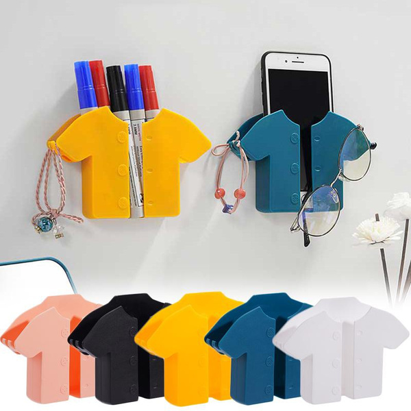 2/1Pcs Mobile Phone Holder Wall Stand Mounted Organizer Storage Rack