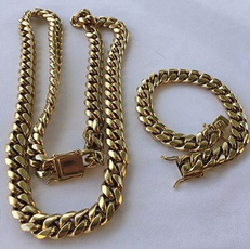 Steel, goldplated, hip hop jewelry, Jewelry