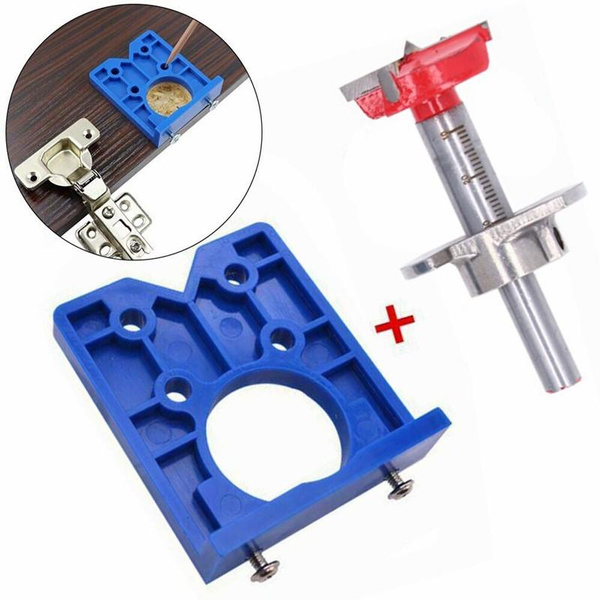 35mm Hinge Jig Drill Guide Sets Door Hinge Drill Hole Cutter Hinge