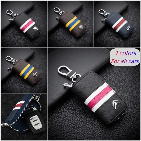 Highend Car Key Wallet Car Logo Key Case Fit For Ford Renault Hyundai
