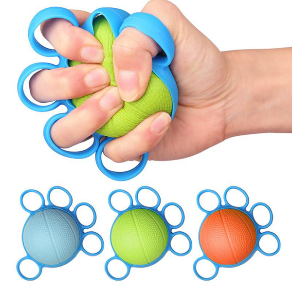 1Pcs Finger Grip Ball Strengthener Finger Grip Strength Ball Device ...