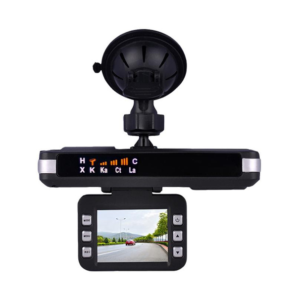 Luturadar 2 in 1 dash camera radar detector with car dvr 360 degree