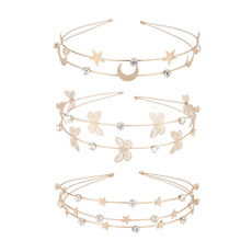 butterfly, Women, Head Bands, Star