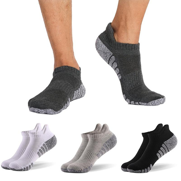 YIMEIS 1/2/3/4 Pairs Elastic Shock Absorption Ankle Socks,Running Socks ...