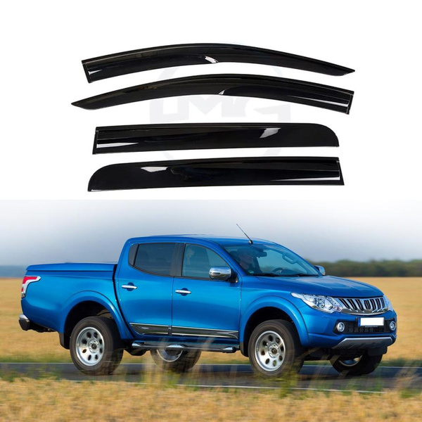 For Mitsubishi L200 Triton 2016+ Side Windows Rain Wind Deflector Guard