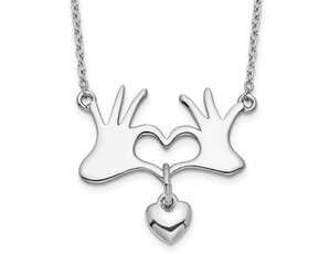 Sterling, Heart, Jewelry, Chain