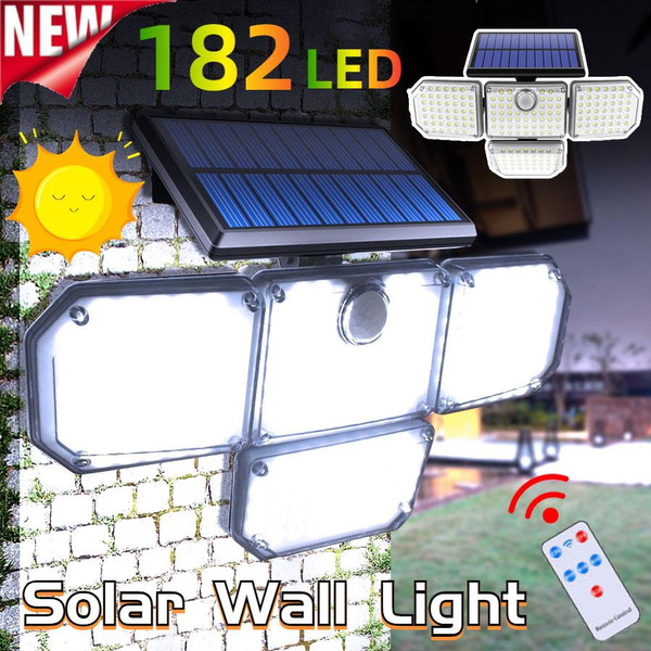 solar powered led wireless outdoor sensor light