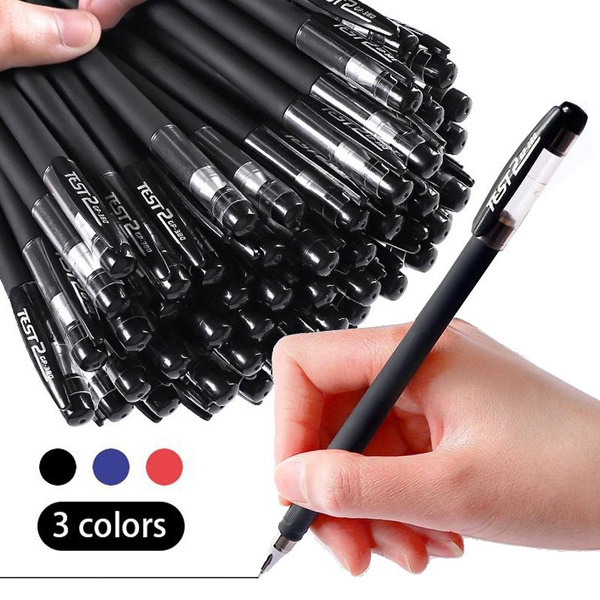 Gel Pen Large Capacity Ball Gel Pen Fine Point (0.5 Mm) Black/Red/Blue Ink