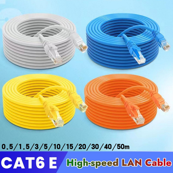 CAT6e Ethernet Cables, High-speed Network Cable with 1000Mbps Data ...