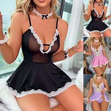 night dress, Underwear, Plus Size, ruffle