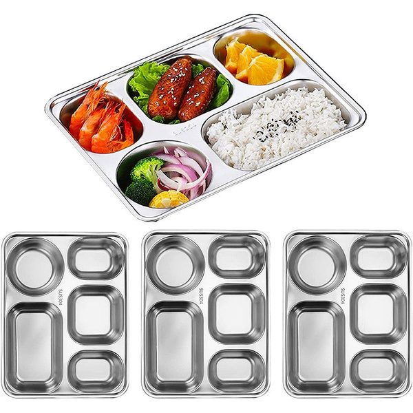 Kids for Food Control Rectangular Stainless Steel with Compartments ...