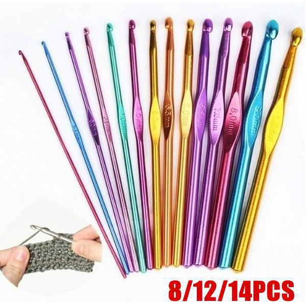 thumbnail image 2 of Yueton 14 Sizes Aluminum Crochet Hook Needles Set - Bahrain 2 of 13