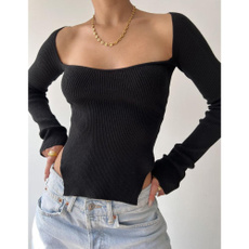 blouse, Fashion, stylishandelegantknitwearblouse, comfortablewearknitwearblouse